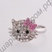 Кольцо lovely crystal bow cat ring